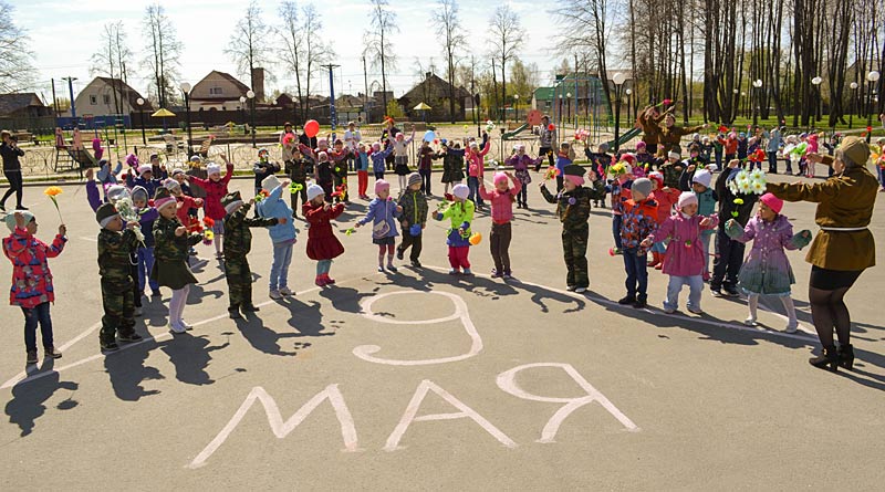 Детский сад "Колосок" празднует День Победы