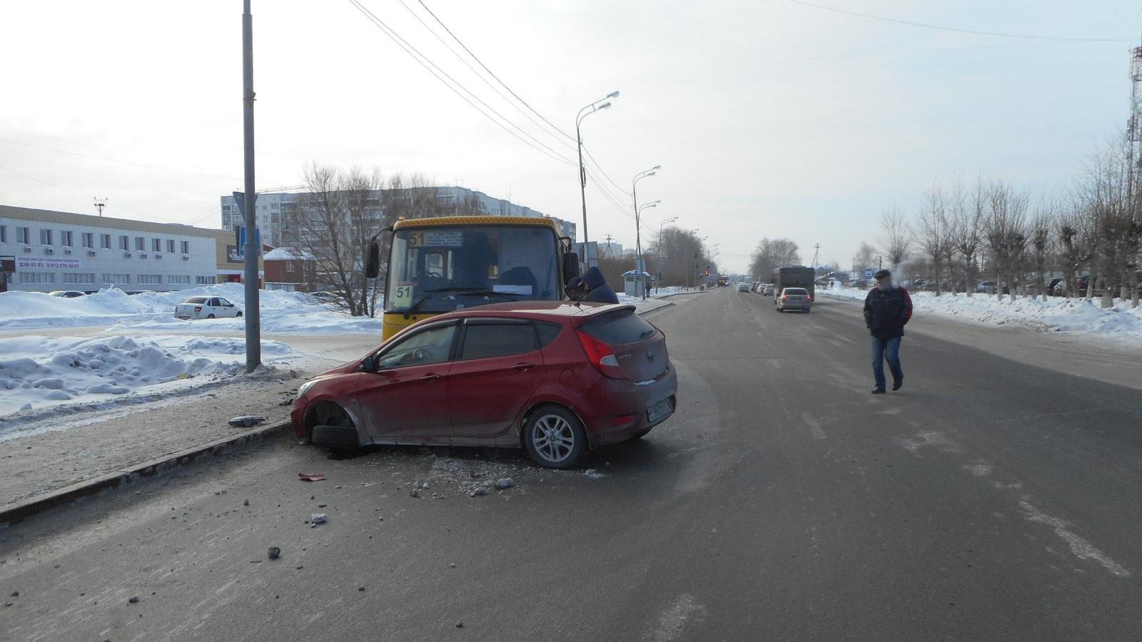 13 февраля в дорожных авария 9 человек получили травмы