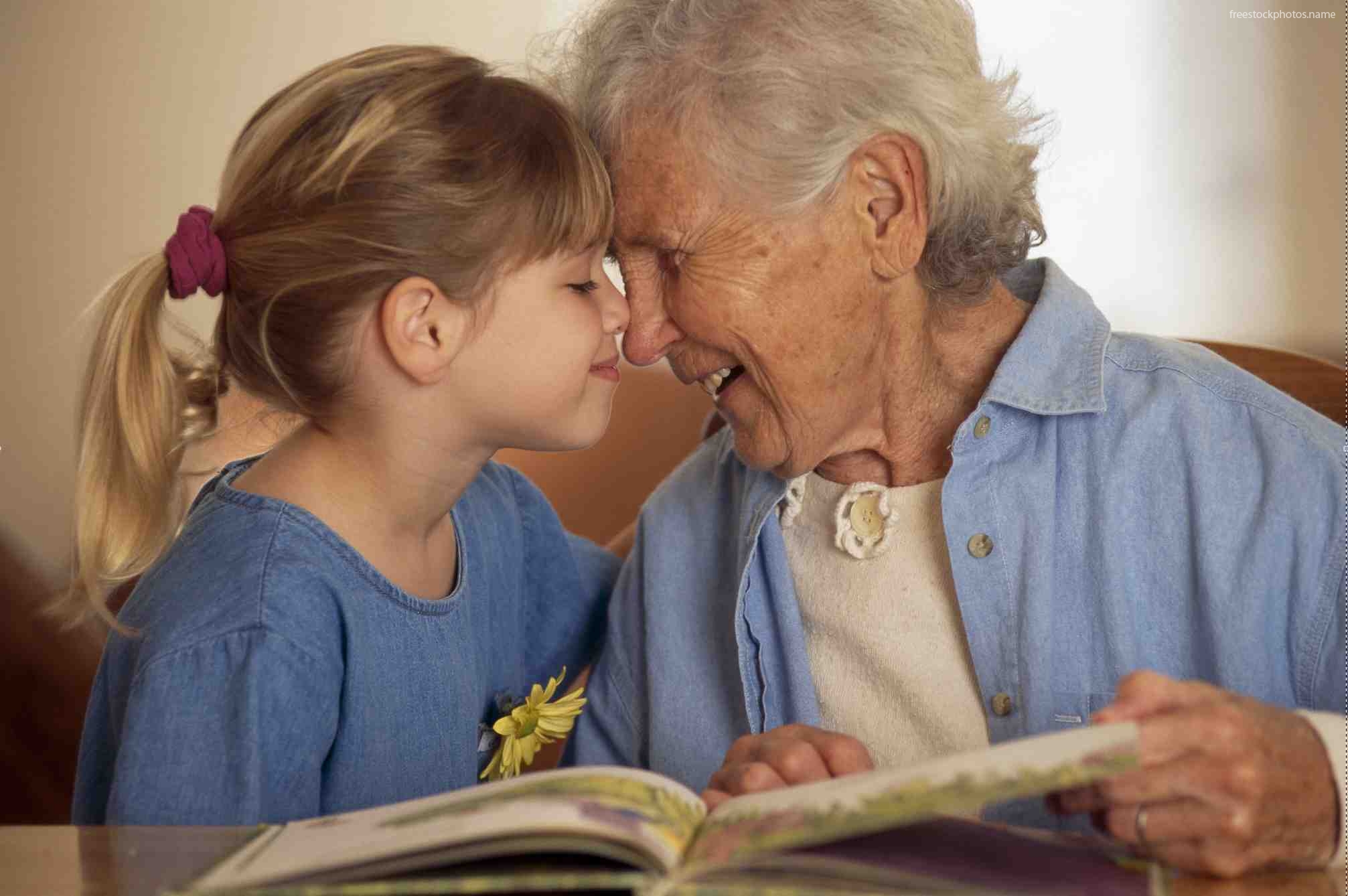картинки дедушки и бабушки и внучки