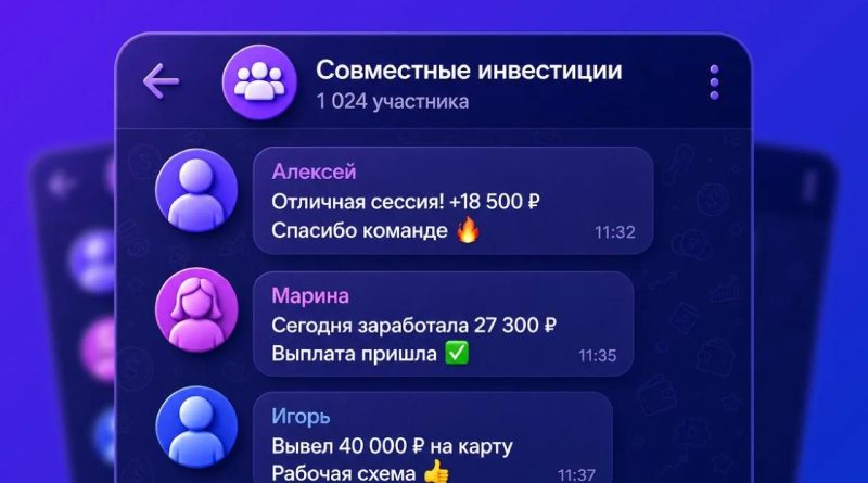 Вас неожиданно добавили в чат с «успешными инвесторами»? Скорее всего, это спектакль.