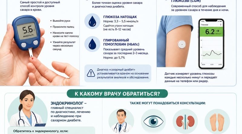 Сахарный диабет: как проверить, к какому врачу обратиться и первые признаки